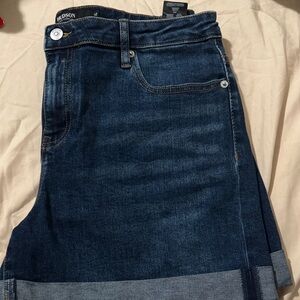 Hudson Jeans Dark Blue Denim Shorts